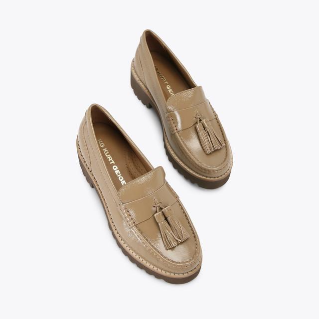 Carvela By Kurt Geiger MINNIE Camel Patent Leather By KG KURT GEIGER