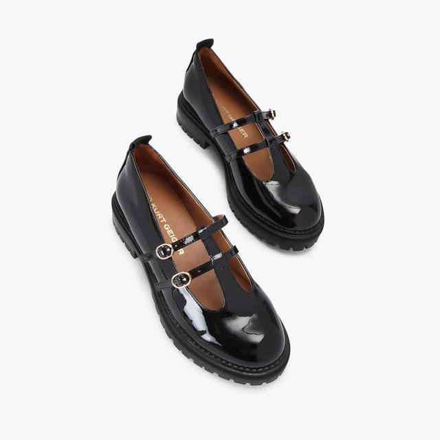 Carvela By Kurt Geiger MISTY Black Patent Mary Jane By KG KURT GEIGER