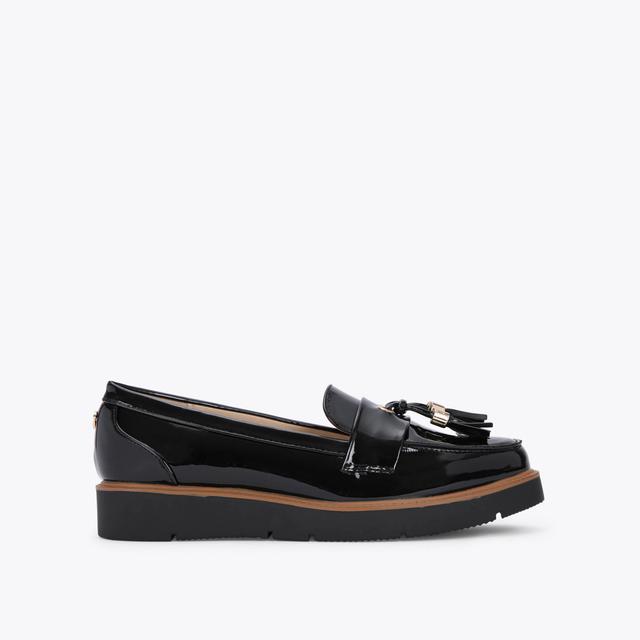 carvela by kurt geiger MORLY2 Black Tassel Vegan Loafer by KG KURT GEIGER