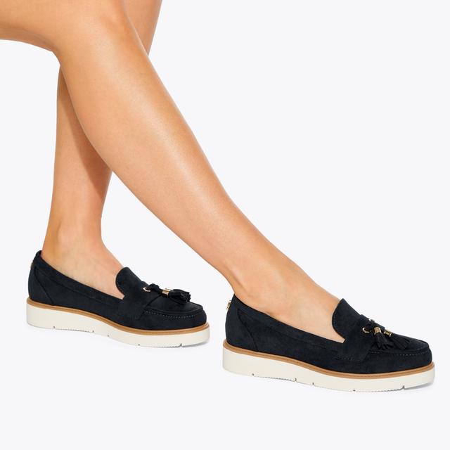 Carvela By Kurt Geiger MORLY2 Navy Slip On Shoe By KG KURT GEIGER