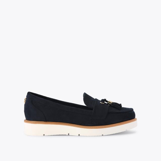 carvela by kurt geiger MORLY2 Navy Slip On Shoe by KG KURT GEIGER