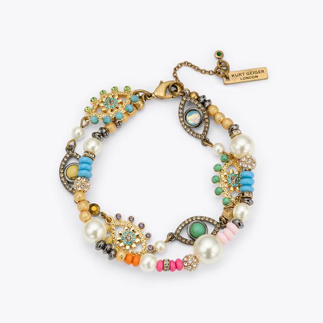 carvela by kurt geiger MULTI STRAND EYE BRACELET Evil Eye Strand Bracelet by KURT GEIGER LONDON
