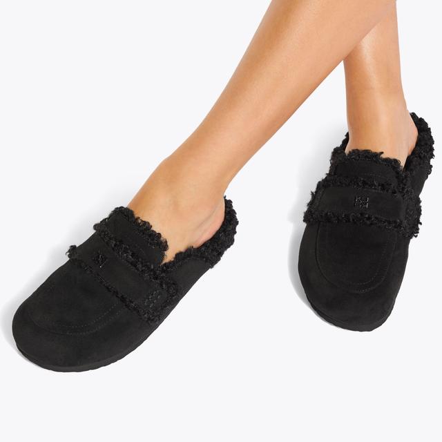 Carvela By Kurt Geiger NICER Black Suedette Flat By KG KURT GEIGER