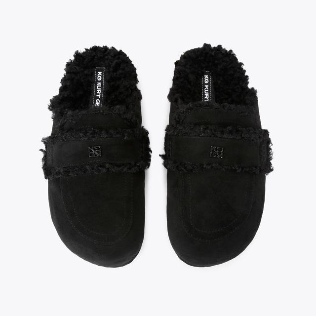 Carvela By Kurt Geiger NICER Black Suedette Flat By KG KURT GEIGER