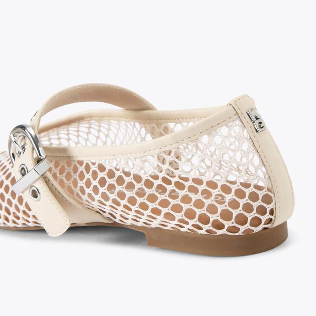 Carvela By Kurt Geiger NICO WOVEN Bone Flat Mesh Shoe By KG KURT GEIGER