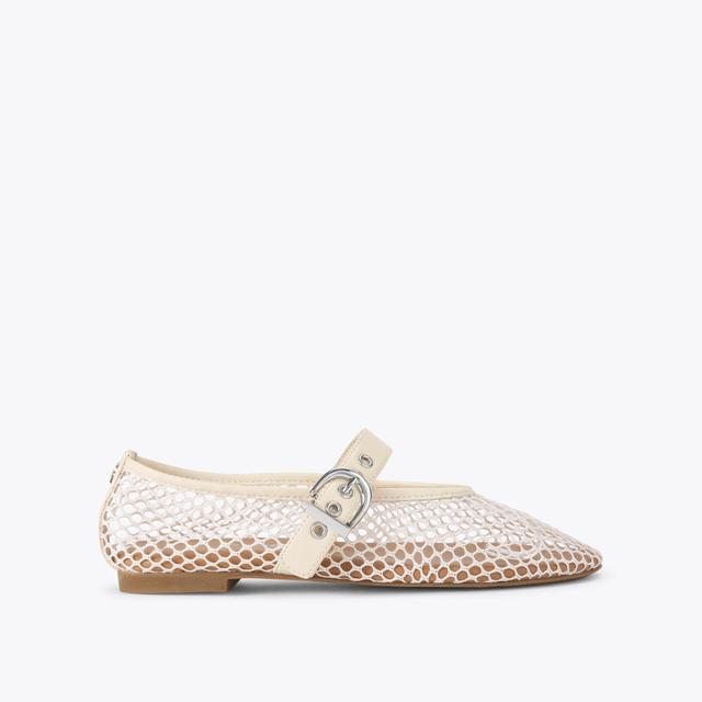 carvela by kurt geiger NICO WOVEN Bone Flat Mesh Shoe by KG KURT GEIGER