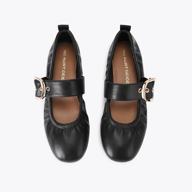 Carvela By Kurt Geiger NOA Black Flat Ballet Shoe By KG KURT GEIGER