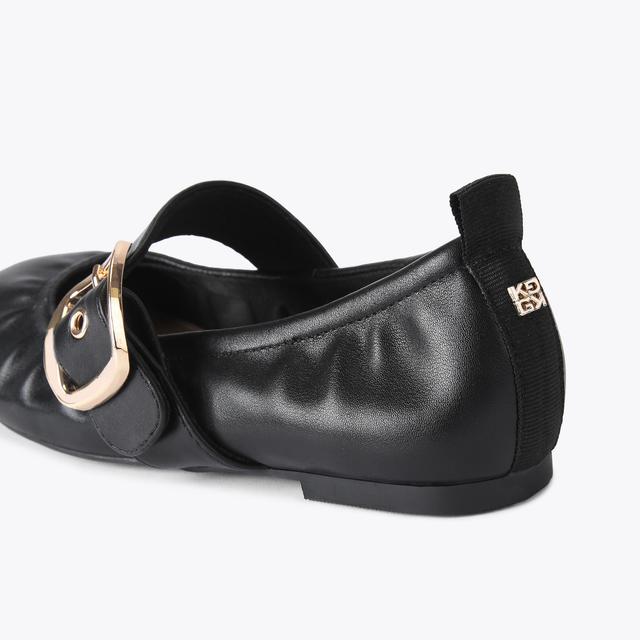 Carvela By Kurt Geiger NOA Black Flat Ballet Shoe By KG KURT GEIGER