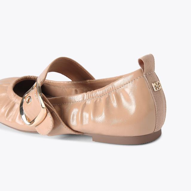 Carvela By Kurt Geiger NOA Patent Camel Ballet Flat By KG KURT GEIGER