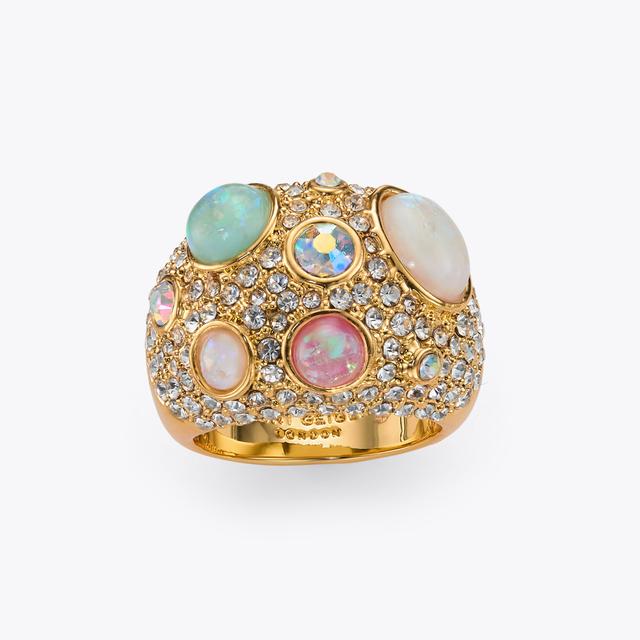 Carvela By Kurt Geiger OPAL MIX PAVE RING Opal Mix Dome Ring By KURT GEIGER LONDON