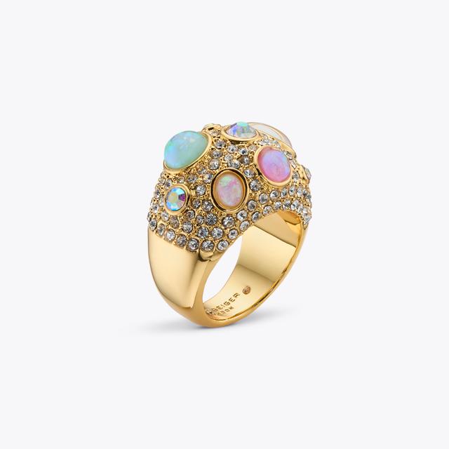 carvela by kurt geiger OPAL MIX PAVE RING Opal Mix Dome Ring by KURT GEIGER LONDON