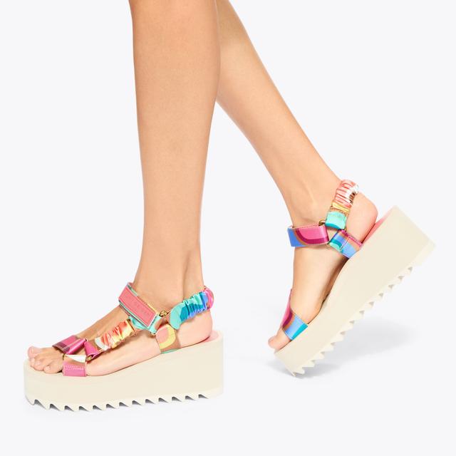 Carvela By Kurt Geiger ORION PUMP Rainbow Swirl Sandal By KURT GEIGER LONDON