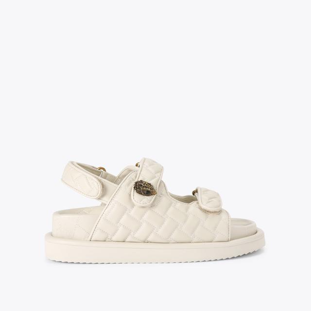 carvela by kurt geiger ORSON Bone Quilted Sandal by KURT GEIGER LONDON