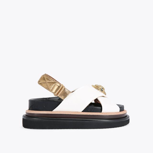 carvela by kurt geiger ORSON CROSS STRAP SANDAL Bone Sandals by KURT GEIGER LONDON