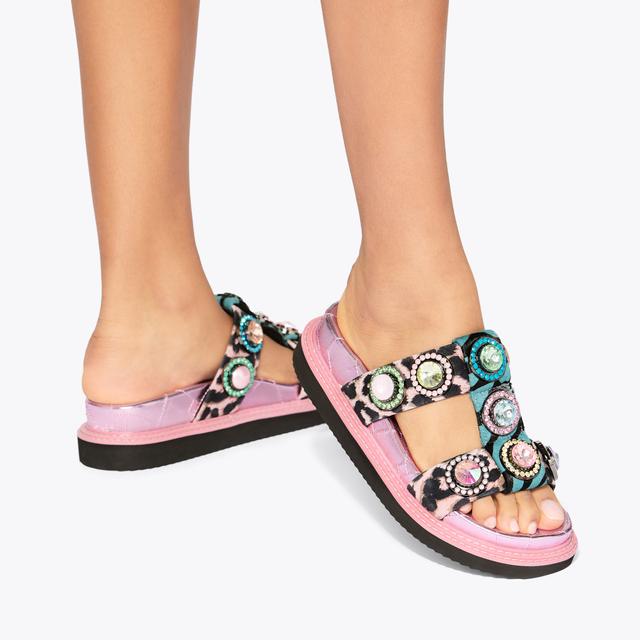 Carvela By Kurt Geiger ORSON CRYSTAL SANDAL Crystal Slip On Sandal By KURT GEIGER LONDON