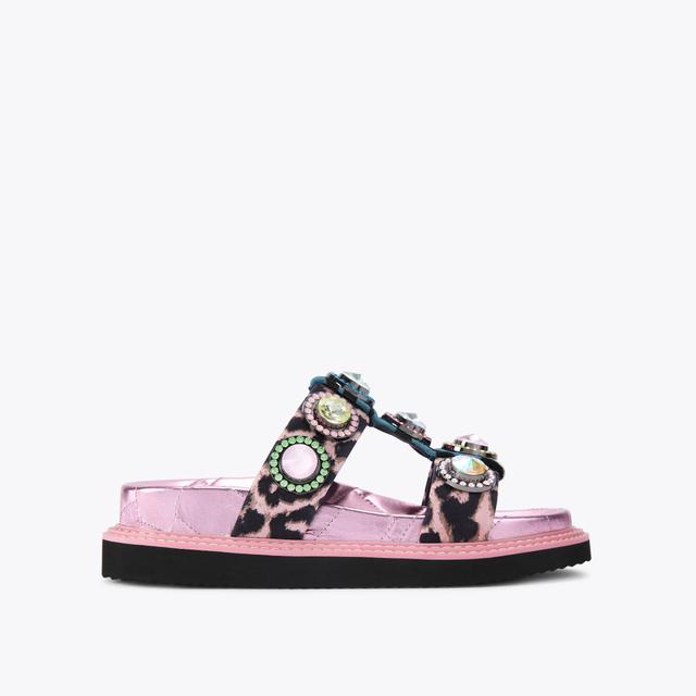 Carvela By Kurt Geiger ORSON CRYSTAL SANDAL Crystal Slip On Sandal By KURT GEIGER LONDON