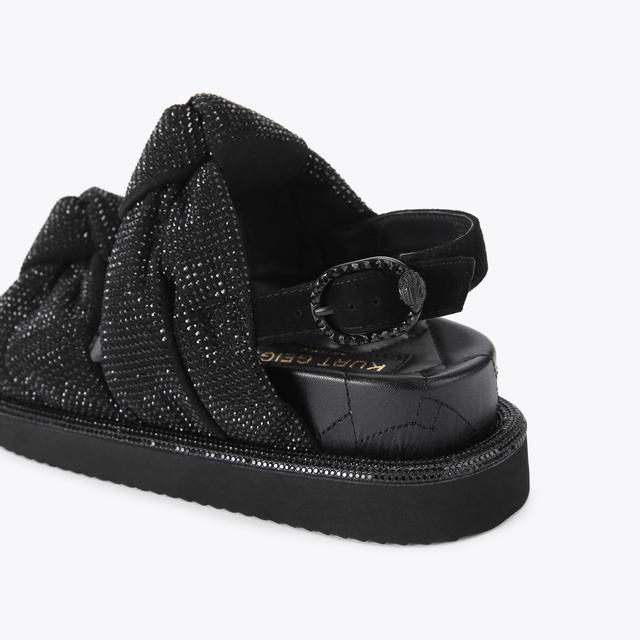 Carvela By Kurt Geiger ORSON KNOT Black Knotted Sandal By KURT GEIGER LONDON