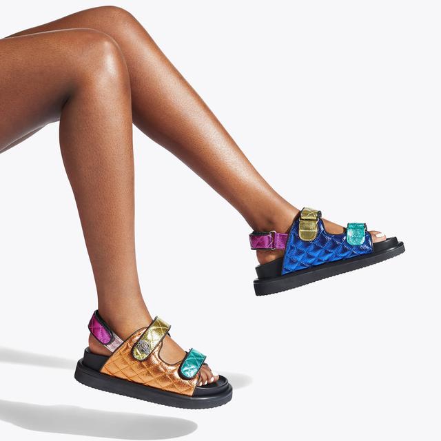 Carvela By Kurt Geiger ORSON Rainbow Metallic Sandals By KURT GEIGER LONDON