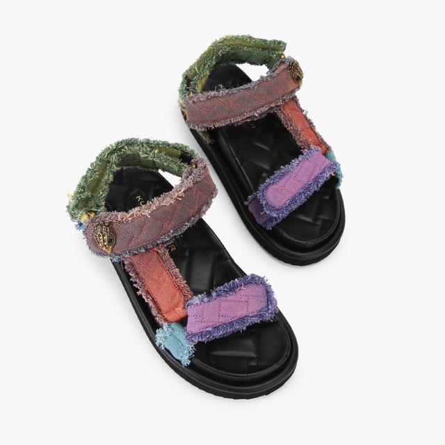 Carvela By Kurt Geiger ORSON SANDAL Denim Rainbow Sandal By KURT GEIGER LONDON
