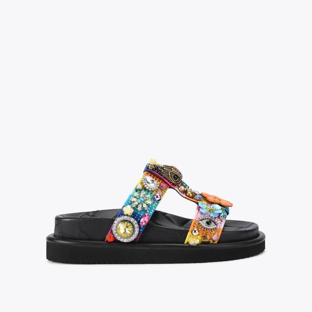 carvela by kurt geiger ORSON TUTTI FRUTTI Embellished Slip On Sandal by KURT GEIGER LONDON