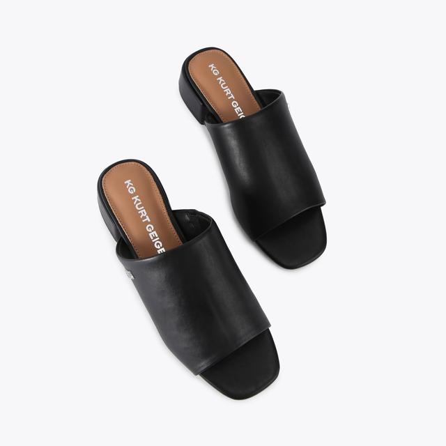 Carvela By Kurt Geiger PAMELA Black Mule Heel By KG KURT GEIGER