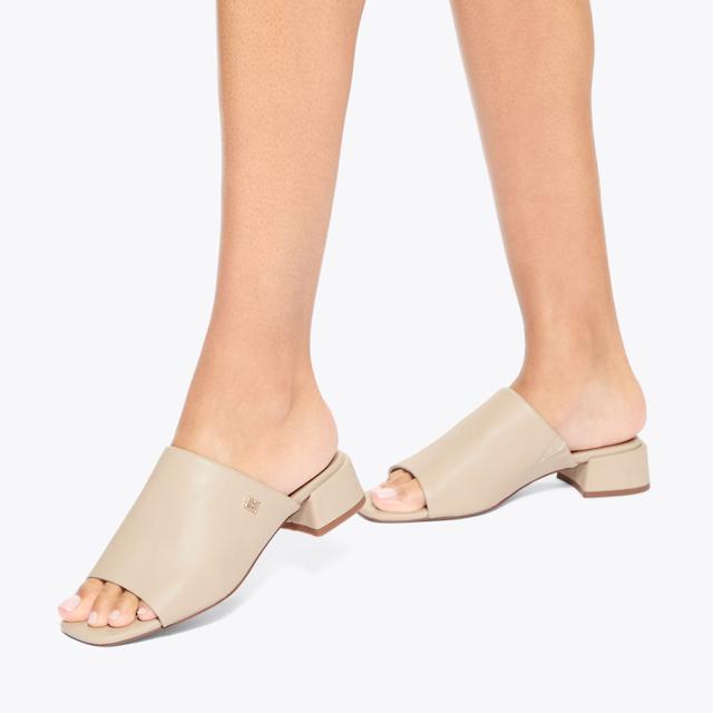 Carvela By Kurt Geiger PAMELA Bone Slip On Mule Heel By KG KURT GEIGER