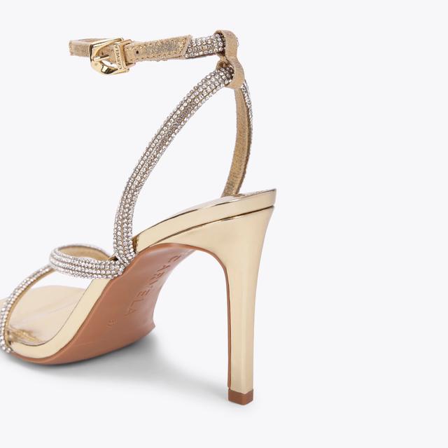Carvela By Kurt Geiger PAPARAZZI Gold Metallic Crystal High Heels By CARVELA