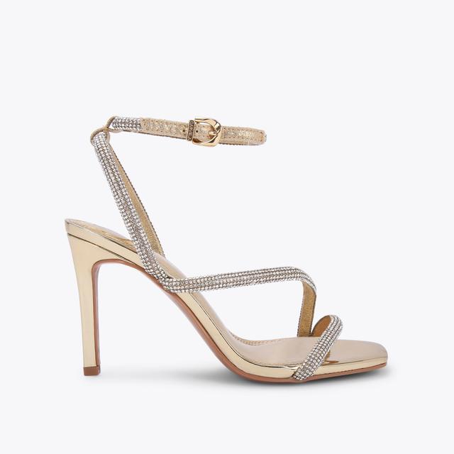 carvela by kurt geiger PAPARAZZI Gold Metallic Crystal High Heels by CARVELA