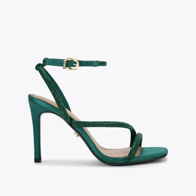 carvela by kurt geiger PAPARAZZI Green Satin High Heel by CARVELA
