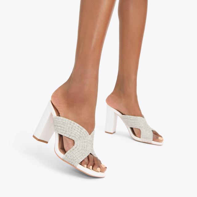 Carvela By Kurt Geiger PAPARAZZI PEARL BLOCK Pearl Crystal Block Heel By CARVELA