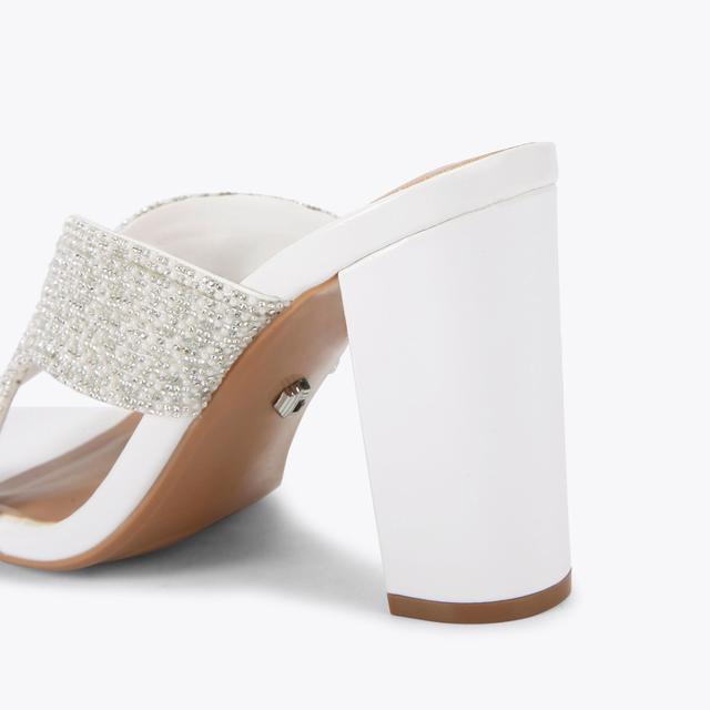Carvela By Kurt Geiger PAPARAZZI PEARL BLOCK Pearl Crystal Block Heel By CARVELA