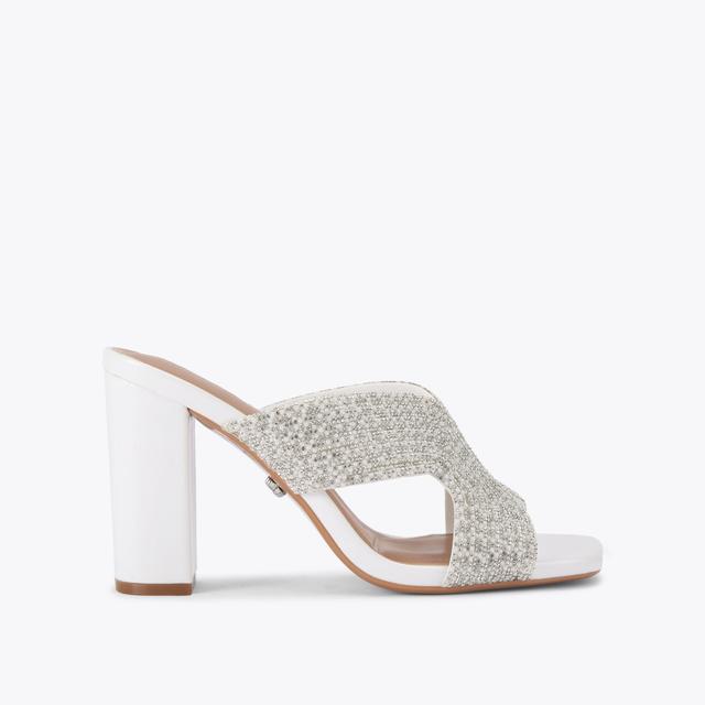 carvela by kurt geiger PAPARAZZI PEARL BLOCK Pearl Crystal Block Heel by CARVELA