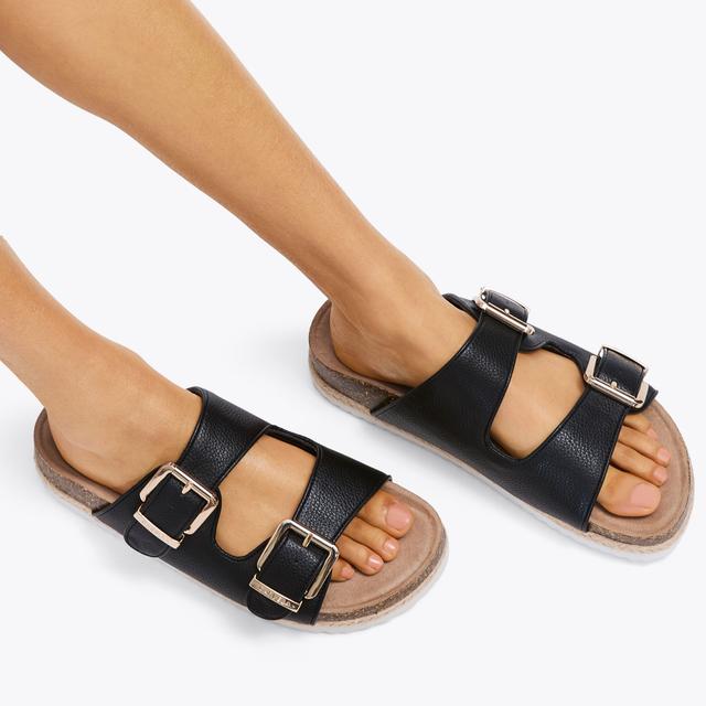 Carvela By Kurt Geiger PARADISE Black Slip On Sandal By CARVELA