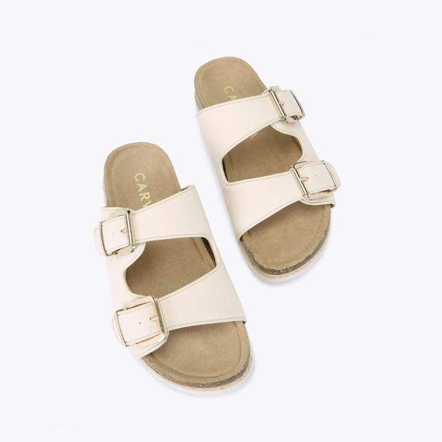 Carvela By Kurt Geiger PARADISE Bone Slip On Sandal By CARVELA