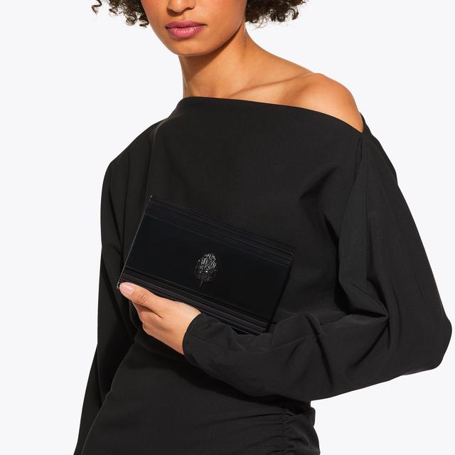 Carvela By Kurt Geiger PARTY EAGLE CLUTCH DRENCH Black Acrylic Clutch Bag By KURT GEIGER LONDON