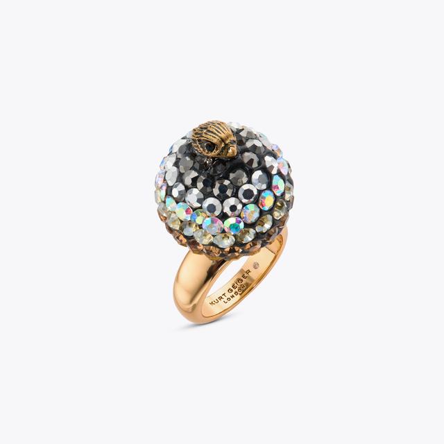 Carvela By Kurt Geiger PAVE BUBBLE RING Rainbow Crystal Ring By KURT GEIGER LONDON