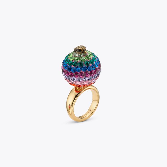 carvela by kurt geiger PAVE BUBBLE RING Rainbow Crystal Rings by KURT GEIGER LONDON