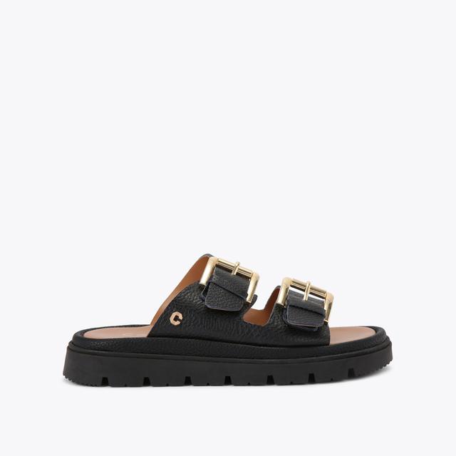 carvela by kurt geiger PAVILION Black Leather Sandal by CARVELA COMFORT