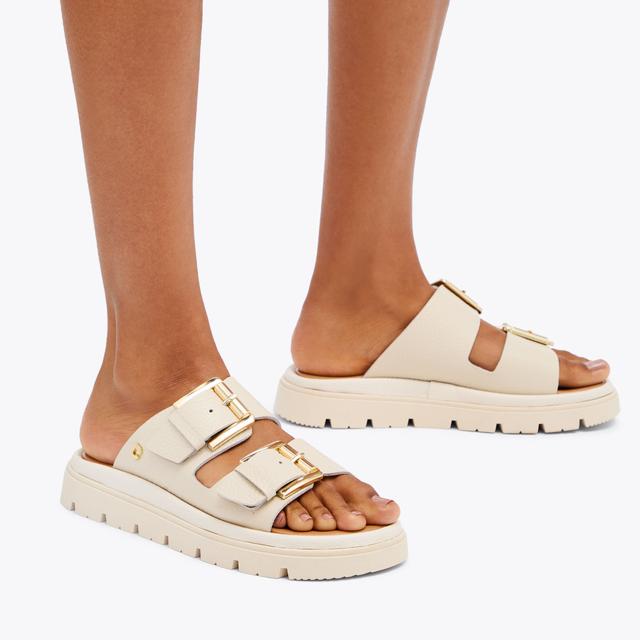 Carvela By Kurt Geiger PAVILION Bone Slip On Sandal By CARVELA COMFORT