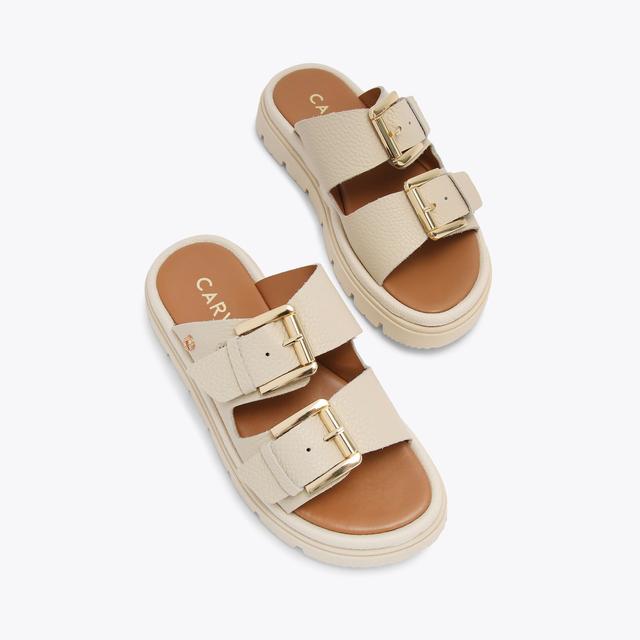 Carvela By Kurt Geiger PAVILION Bone Slip On Sandal By CARVELA COMFORT