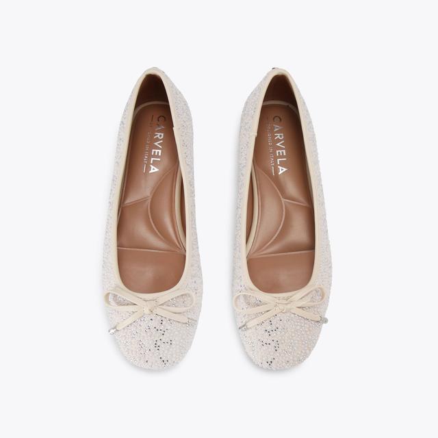 Carvela By Kurt Geiger PERLA BALLERINA Pearl Crystal Ballet Flat By CARVELA