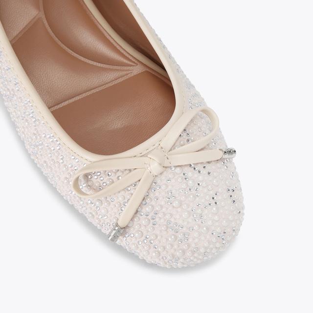 Carvela By Kurt Geiger PERLA BALLERINA Pearl Crystal Ballet Flat By CARVELA