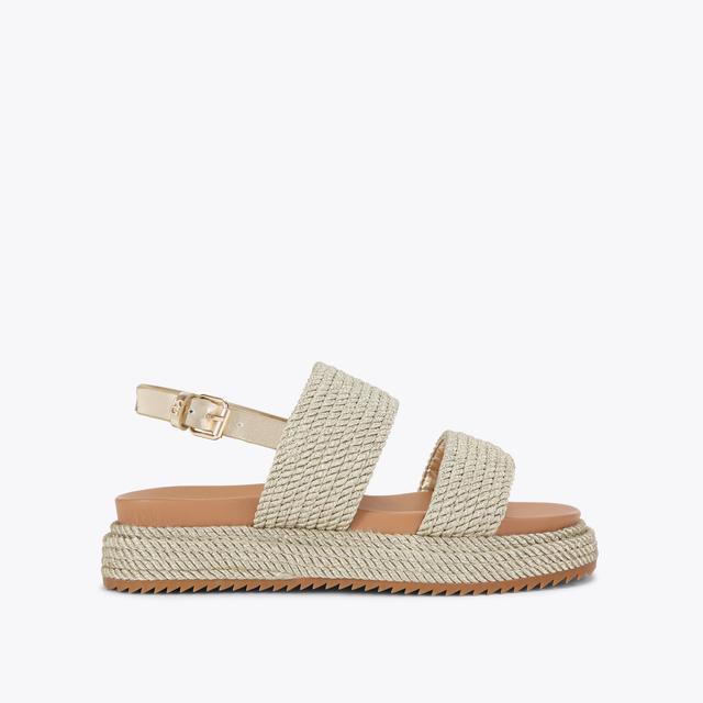 carvela by kurt geiger PHOEBE SANDAL Gold Rope Sandal by KG KURT GEIGER