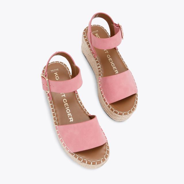 Carvela By Kurt Geiger PIA Pink Suedette Sandals By KG KURT GEIGER