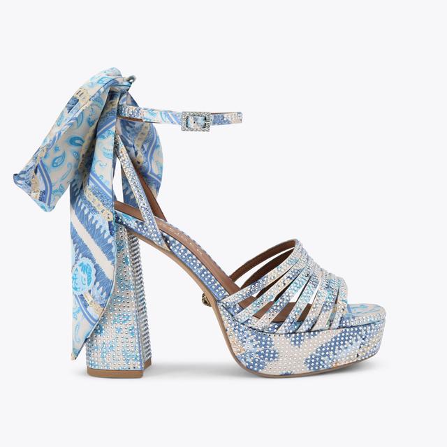 carvela by kurt geiger PIERRA ANKLE TIE PLATFORM Paisley Printed Platform Heels by KURT GEIGER LONDON carvela by kurt geiger PIERRA ANKLE TIE PLATFORM Paisley Printed Platform Heels by KURT GEIGER LONDON