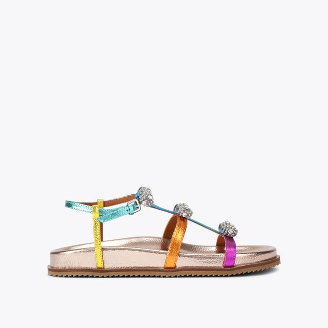 carvela by kurt geiger PIERRA MICRO BOW SANDAL Metallic Bow Sandal by KURT GEIGER LONDON