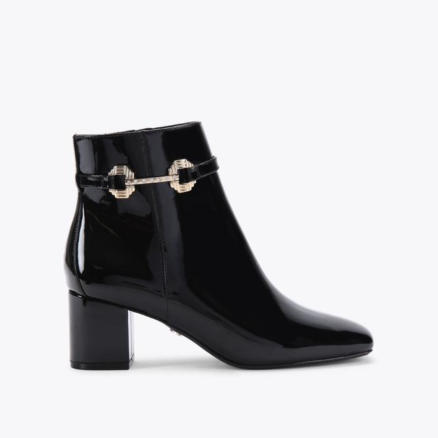 carvela by kurt geiger POISE ANKLE Black Patent Ankle Boot by CARVELA