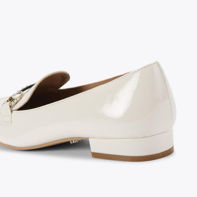 Carvela By Kurt Geiger POISE LOAFER Bone Patent Slip On Loafer By CARVELA