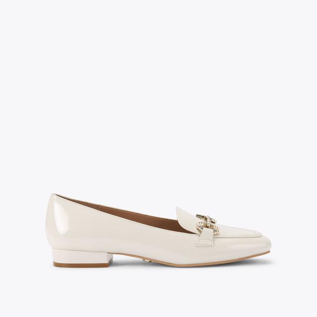carvela by kurt geiger POISE LOAFER Bone Patent Slip On Loafer by CARVELA