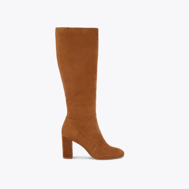 carvela by kurt geiger POSE KNEE HIGH Tan Suede Knee High Boot by CARVELA